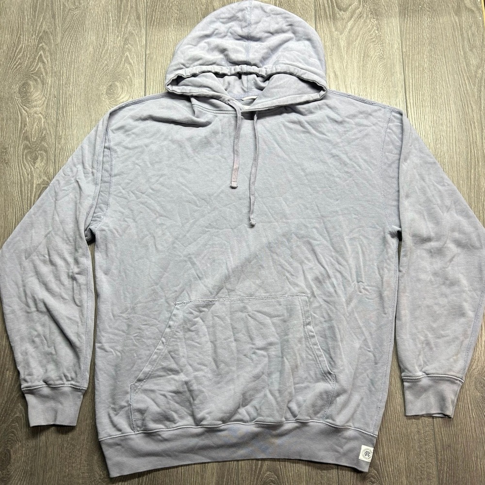 Reigning Champ Mens XL Midweight Terry Hoodie Purple Raglan Pullover Canada